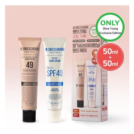 W.DRESSROOM Perfume Hand Cream & Revive Functional Hand Cream Set (50ml + 50ml) 4 Options
