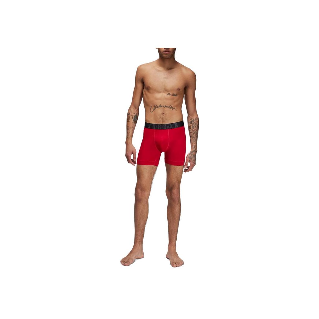 Jordan Flight Modal Comfortable Soft Breathable Boxer Briefs 3-Pack Men Underwear Red JM0621-R78