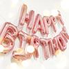 Birthday Balloon Rose Gold Color Foil Letter Balloons Set Happy Birthday Decoration Globos Kids Party Supplies