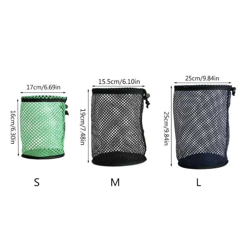 Nylon Storage Ball Pouch Golf Ball Carrying Holder Organizer Golf Accessories