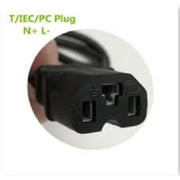 58.8V 2A Charger with GX16-3 Pin DC5.5 XLR Plug, Power Adapter for 52V Li-ion Battery Input 100-240V