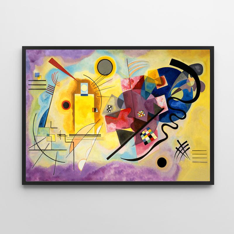 Poster Kandinsky Yellow Red Blue