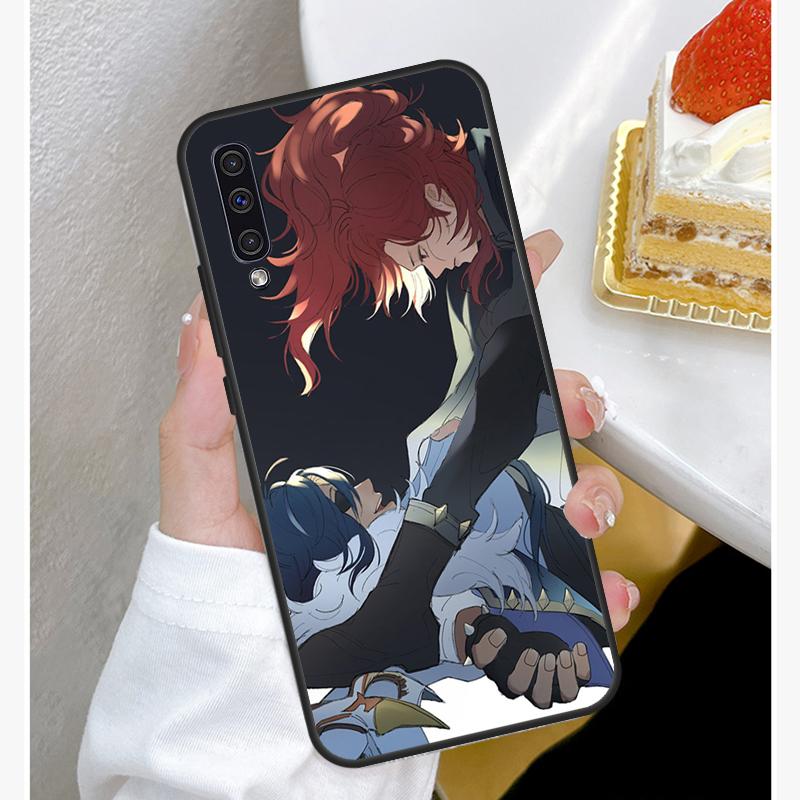 Kaeya and Diluc Genshin Impact Soft Silicone Case For Samsung A52S A12 A22 A32 A42 A52 A72 A31 A51 A71 A50 A70 A20e A21S