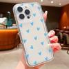 Heart Stamp Aesthetic Clear Phone Case For iPhone 17 Air 16 e 15 14 13 12 11 Pro Max Plus Mini SE Soft Clear Cover Girls Gift