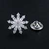 Elegant Floral Zirconia Brooch for Women - Luxury Lapel Pin/Corsage with Anti-Exposure Buckle