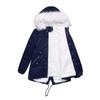 Women's Plus Velvet Hooded Collar Winter Mid-length Warm Coat Large Size Loose And Comfortable Cotton Jacket