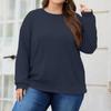 Plus Size Sweatshirt For  Women Oversized Crewneck Long Sleeve Pullover Tops
