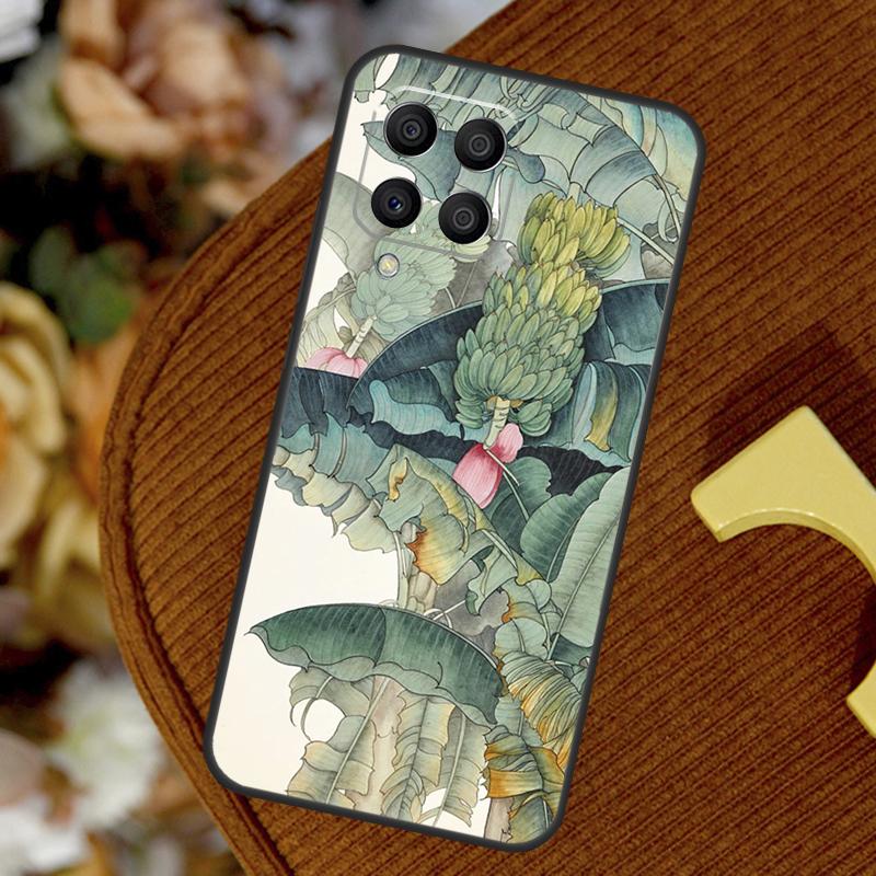 Banana Leaves For Samsung Galaxy M23 M33 M13 M53 M11 M51 M14 M34 M54 M15 M55 M20 M30s M12 M32 M52 Case