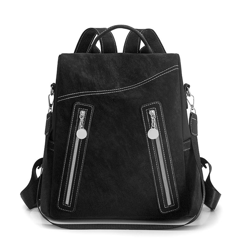 Luxury Leather Women Backpack Anti-theft Daily Travel Bag Backpack for Teenager Girl School Rucksack Large Capacity Shoulder Sac