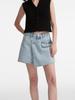 Asymmetric Denim Shorts Skirt for Women High Waist Package Hip A-line Jeans Skirt Blue Casual Female Clothing