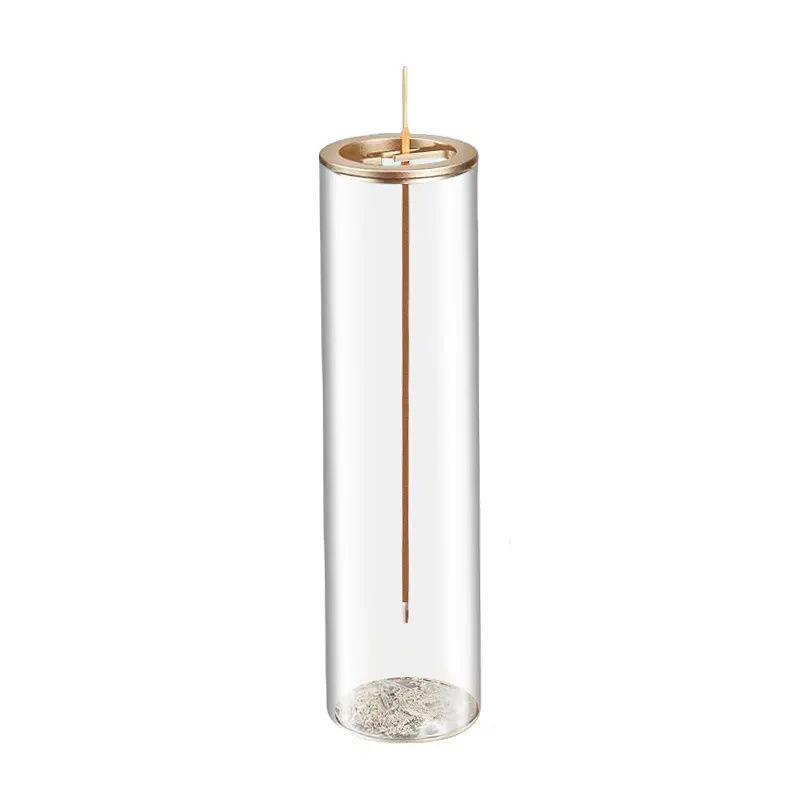 Creative Upside-Down Incense Burner Stand With Glass Ash Catcher Backflow Incense Burner Detachable Rustproof