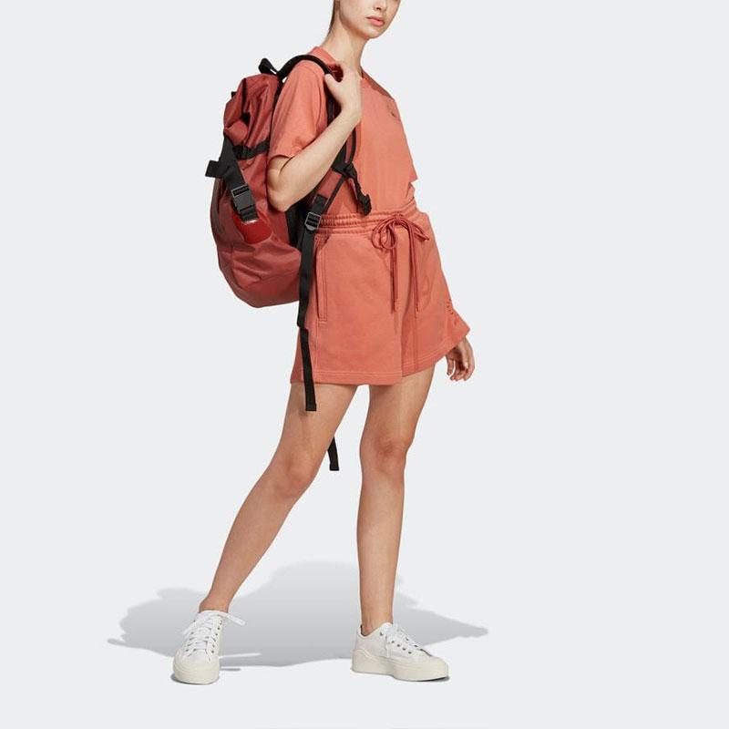 Adidas X Stella McCartney Logo Print Drawstring Straight Leg Shorts Women Shorts Magic-Earth HR9176