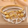 Stainless Steel  Women's Steel Wire Opening Pig Nose Non-fading Three-color Ing Wind Pig Nose Simple Design Fish Hook 