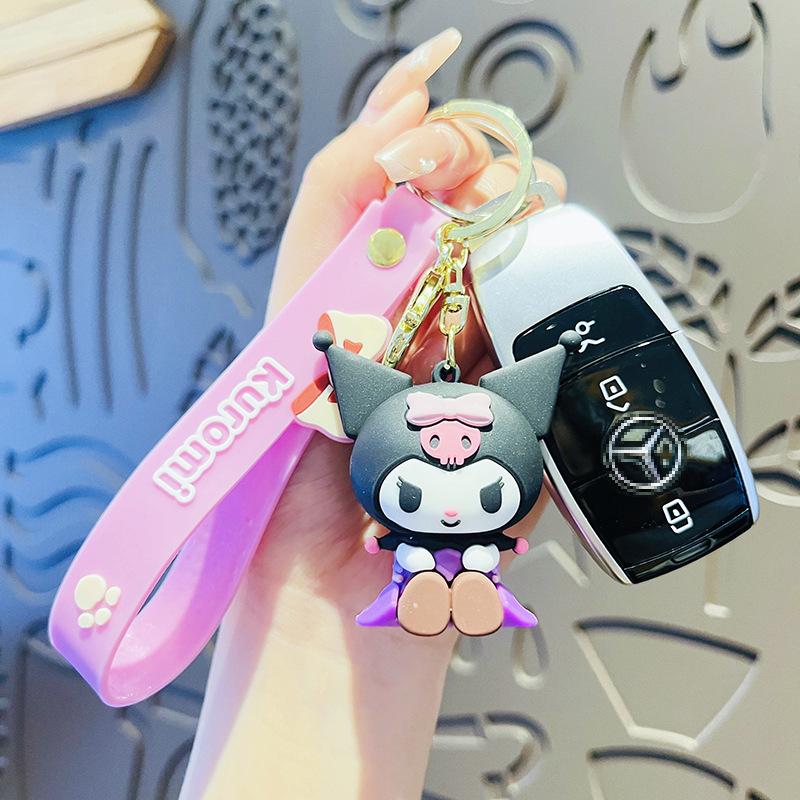 Cute Cartoon Skull Rabbit Keychain Exquisite Bag Pendant Couple Gift Claw Machine Prize For Women