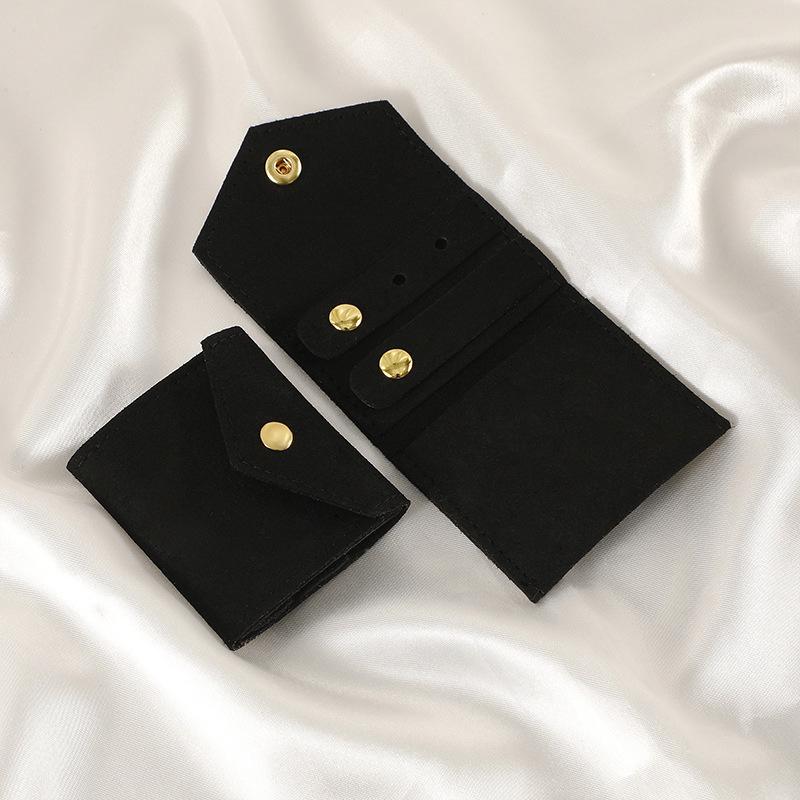 Creative Microfiber Jewelry Makeup Bag – Portable, Foldable Storage for Earrings, Necklaces, and Rings