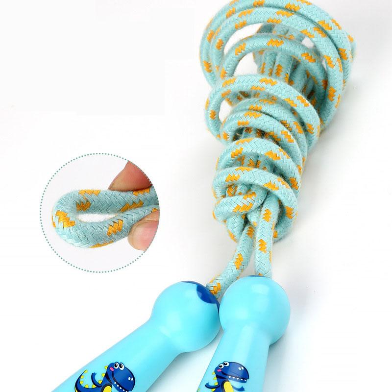New Children Adjustable Cotton Jump Ropes Sport Fitness Lovely Cartoon Skipping Handle Fillet Design Outdoor Sports Exercise Toy