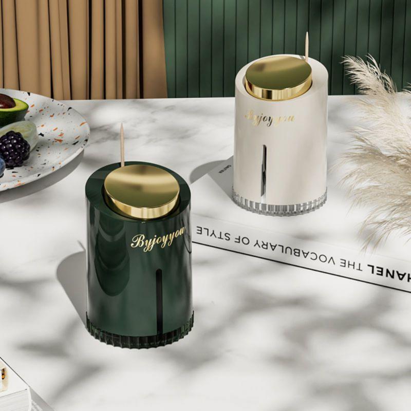 Toothpick Box Luxury Exquisite Creative Household Toothpick Box Automatic Toothpick Box Household Living Room Dust-proof