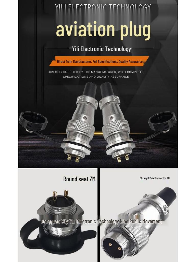 WS28 Circular Aviation Plug Socket - 26-Pin Industrial DS Connector for TQ+Z Robotics