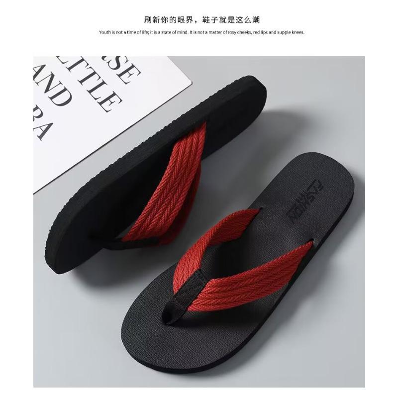 New summer Internet celebrity trend lightweight simple fashion vacation leisure beach lightweight foot flip-flops men
