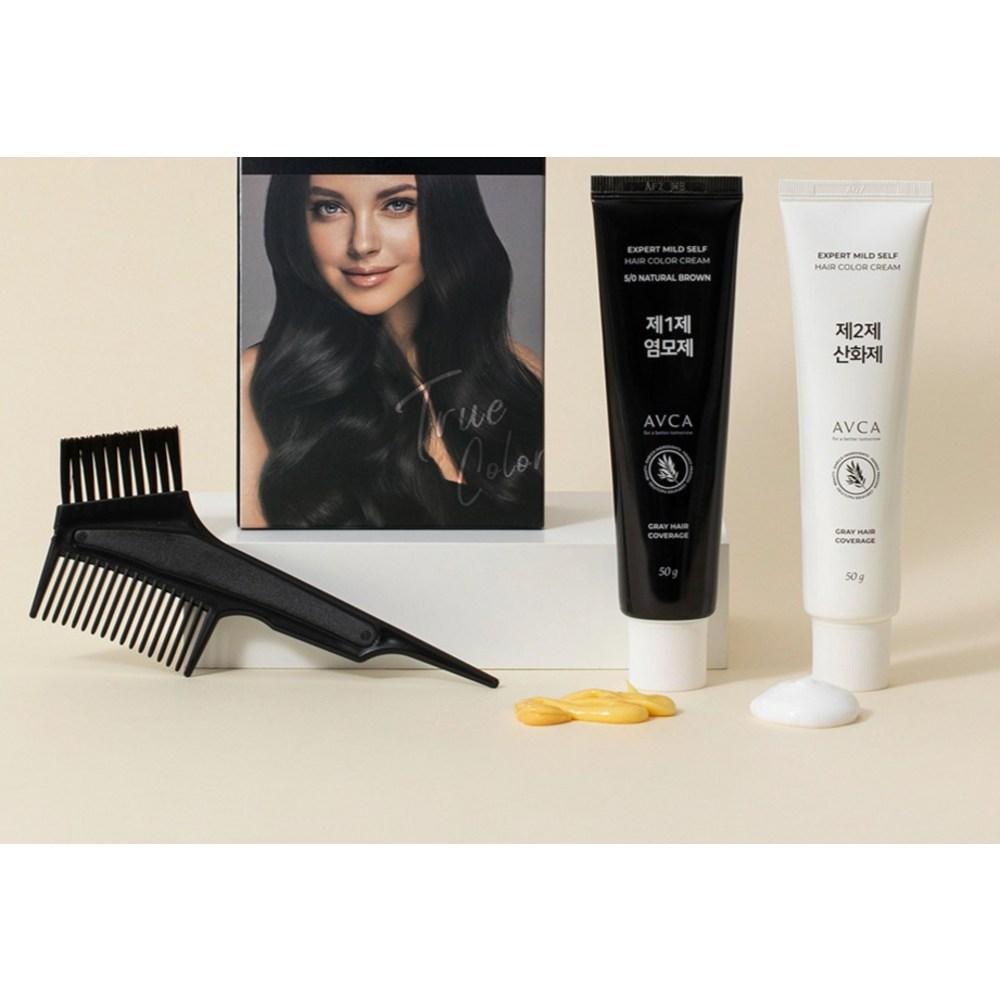 Abka Expert Mild Self Gray Hair Dye, Dark Brown, 1 Ea