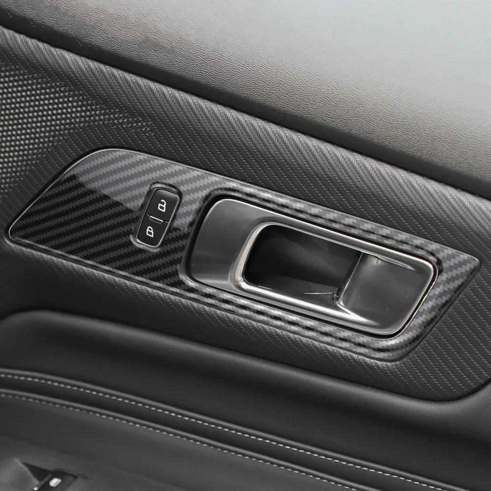 Car Door Handle Sticker for Ford Mustang 2015 - 2020 2026 2026 2026 Door Handle Bowl Panel Cover Decoration Trim Accessories