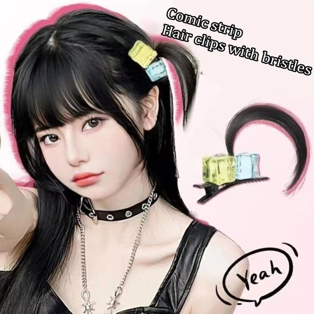 Ahoge Styl Pokrývka hlavy Sponky do vlasů Anime Drápek do vlasů Sladký Úchyt na paruku Doplňky pro dívky