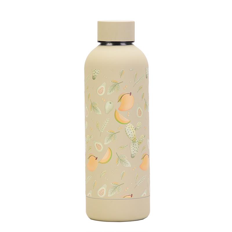 Stainless Steel Thermos Cup 3D Three-Dimensional Fruit Simple Water Cup High Value Outdoor Small Mouth Sports Water Bottle