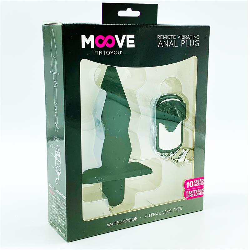 Anal Plug with Vibration and Remote Control Black