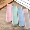 Tableware Box Portable Cutlery Case Spoon Fork Storage Box Students Household Dinnerware Bag Multicolor Transparent Cover