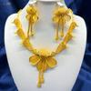 Middle East Dubai Jewelry 24K Necklace Earrings Jewelry Set Indian Bridal Necklace Vietnamese Arcane Jewelry