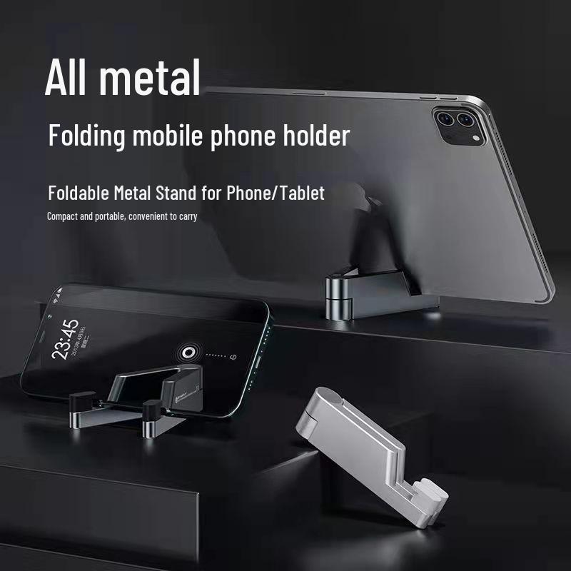 Universeller faltbarer V-förmiger Aluminium-Handyhalterständer für Live-Streaming