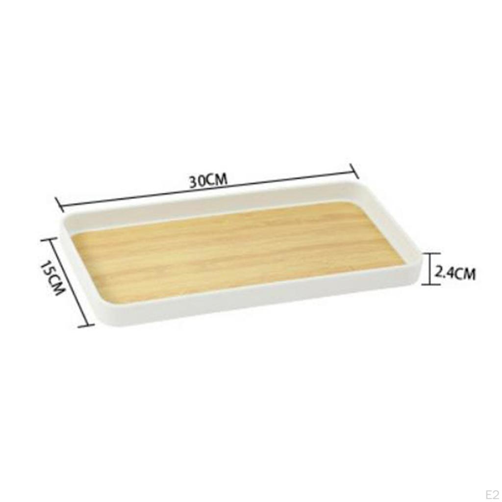 Multipurpose Serving Tray, Tea Cup Food Dish for Dining Table Party Bathroom Desktop Kitchen
