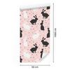 Wallpaper Black and White Bunnies Among Stars for Living Room and Bedroom 50x1000