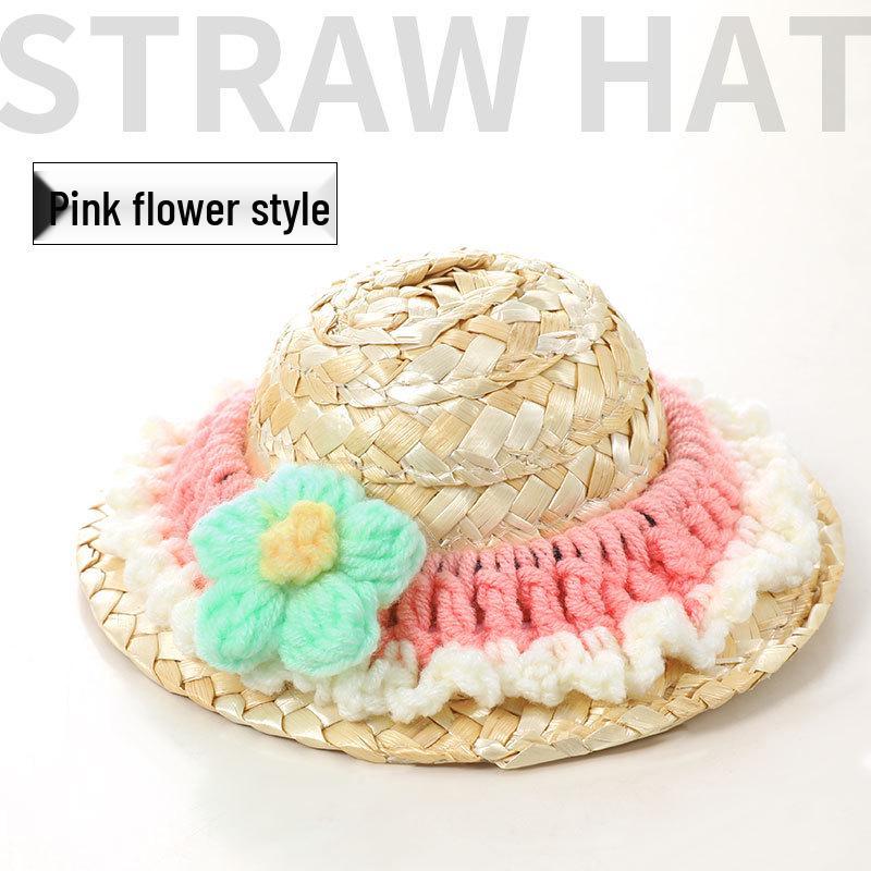 

Плетеная соломенная шляпа ручной работы для робота NOMI автомобиля Weilai - Украшение интерьера для моделей ES6 и ES8 Straw Hat