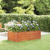 Raised Garden Bed Rusty 160x80x45 Cm Corten Steel