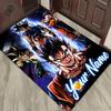 Name Benutzerdefinierter Anime Dragonball Teppich für Wohnzimmer Schlafzimmer Zuhause Sofa Dekoration, Kinder Spiel Nicht-rutschfeste Bodenmatte