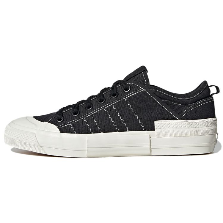 Adidas Originals Nizza Low MFX Canvas Casual Slip-Resistant Durable Low-Top Skate Shoes Unisex Sneaker Black White GX8544