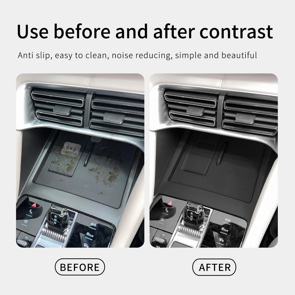 for BYD Song Plus DMI 2025 Wireless Charging Pad Interior Accessories Non-slip Pad Car Phone Charger Mat Protective Mat