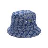 Pattern Logo Bucket Hat Women Blue Subject To Official Website Wide Brim Flat Top Street Trend Outdoor Streetwear Fashion RK7593QIE