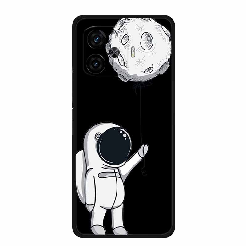 Black Silicone Case For Vivo iQOO Z9 Turbo Plus Case Z 9 Turbo Coque Soft Back Cover For Vivo iQOO Z9 Turbo Phone Case Cartoon