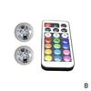 1/2/4pcs Remote Control Car LED Interior Ambient Light - Colorful Adhesive Decoration For Auto Roof Foot Atmosphere Lamp O6T0