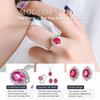 WNFU Women's Jewelry Set, Red Corundum, Copper
