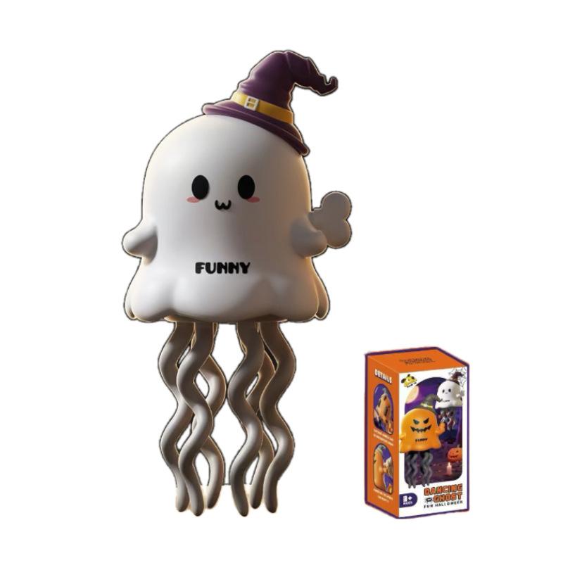 1 Pcs Dancing Ghost Pumpkin Festival Atmosphere Props Interesting Halloween Christmas Magical Twist And Stress Relief Trick Toy