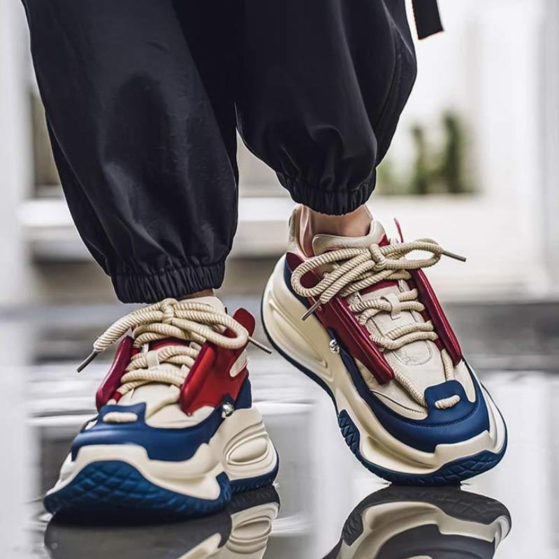 Designer Men's Original Platform Vulcanized Shoes Spring Wear-resistant Breathable Casual Sneakers Youth Trendy Men Hiking Shoes