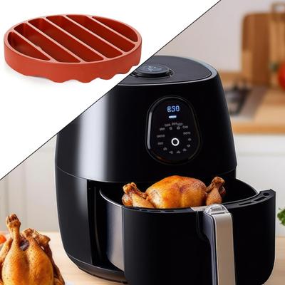 Rejilla para asar, rejilla para hornear de silicona antiadherente reutilizable, estera aislante de parrilla redonda duradera para cocina casera