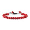 6mm Natural Stone Men Bracelets Charm Tiger Eye Black Beads Bracelet Braided Bangle Adjustable Charm Women Yoga Jewelry Pulseras