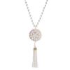 Classic Cat's Eye Pearl Sweater Necklace - Luxury Chinese Long Pendant for Women
