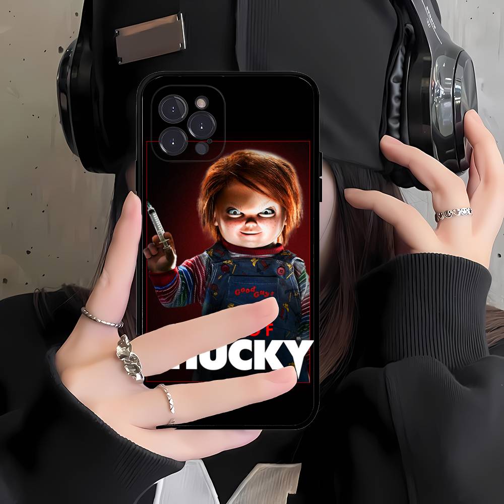 Chucky Doll Horror Movie Phone Case For iPhone 17 16 15 14 13 12 Mini 11 Pro Max Soft Silicone Cover