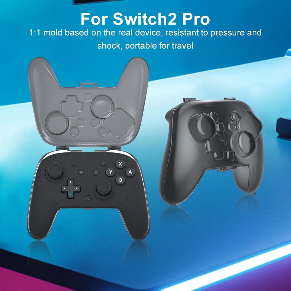 PC Hard Shell Case For Switch 2 Pro Controller Transparent Protector Cover Game Handle Storage Protective Case Game Accessories