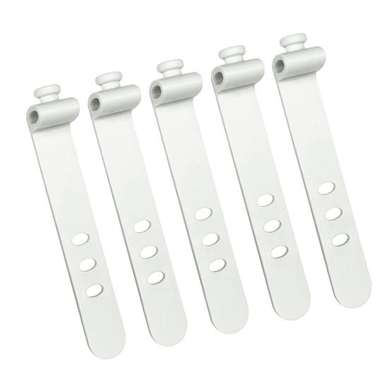 5Pcs Cable Organizer Ties Management for Headphones Flexible Wire Silicone Reusable Cable TV USB Computer